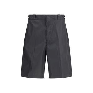 Prada Black Recycled Polyamide Bermuda Men's Shorts
